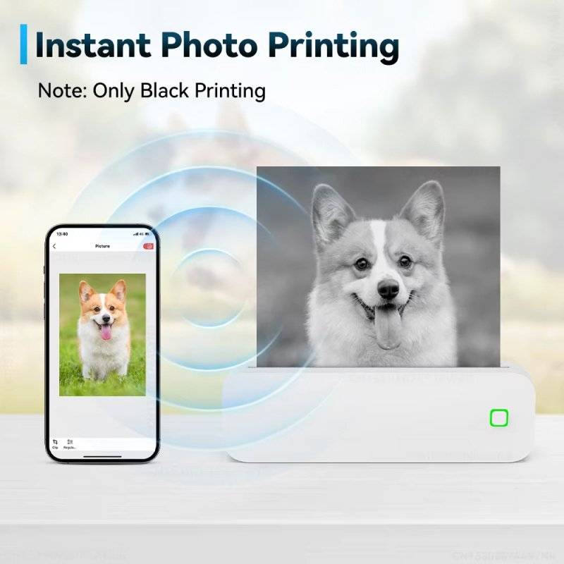 Portable Mini A4 Thermal Printer Gadgets Phone & Tablet Accessories Portable Mini A4 Thermal Printer