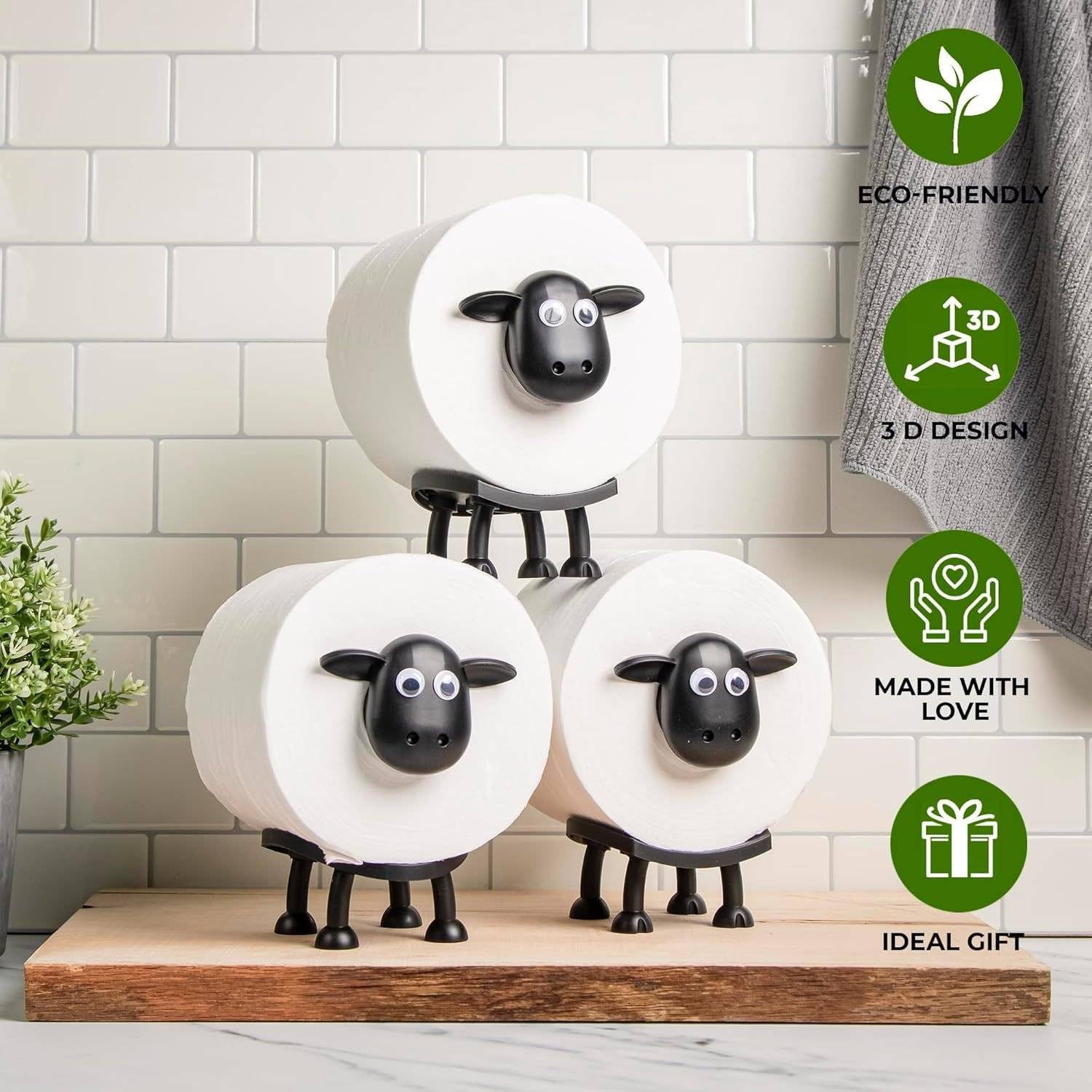 Funny Sheep Toilet Paper Holder Set Beds Best Deals Best Sellers Home Supplies Funny Sheep Toilet Paper Holder Set