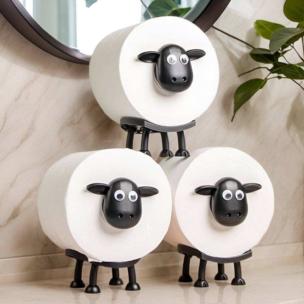 Funny Sheep Toilet Paper Holder Set Beds Best Deals Best Sellers Home Supplies Sheep Toilet Paper Holder set