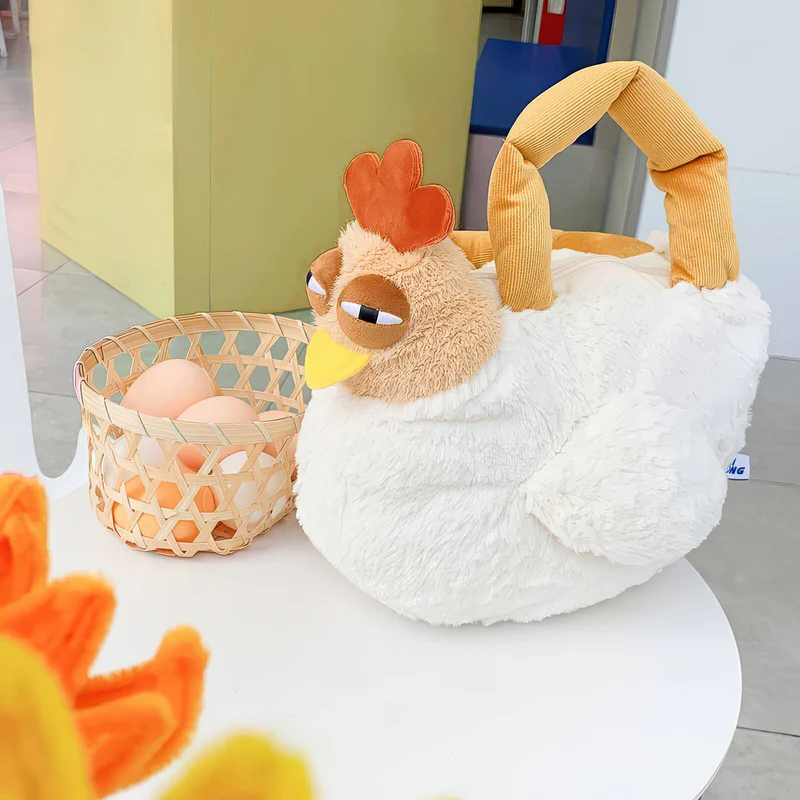 Furry Chicken Plush Handbag