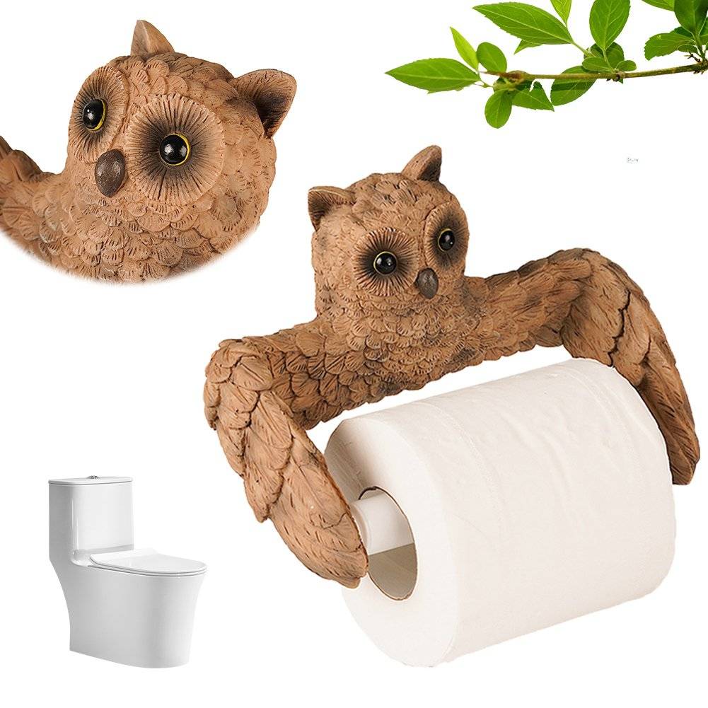 Owl Shape Wall Mounted Roll Paper Holder Beds Best Deals Best Sellers Home Decor Owl Shape Wall Mounted Roll Paper Holder
