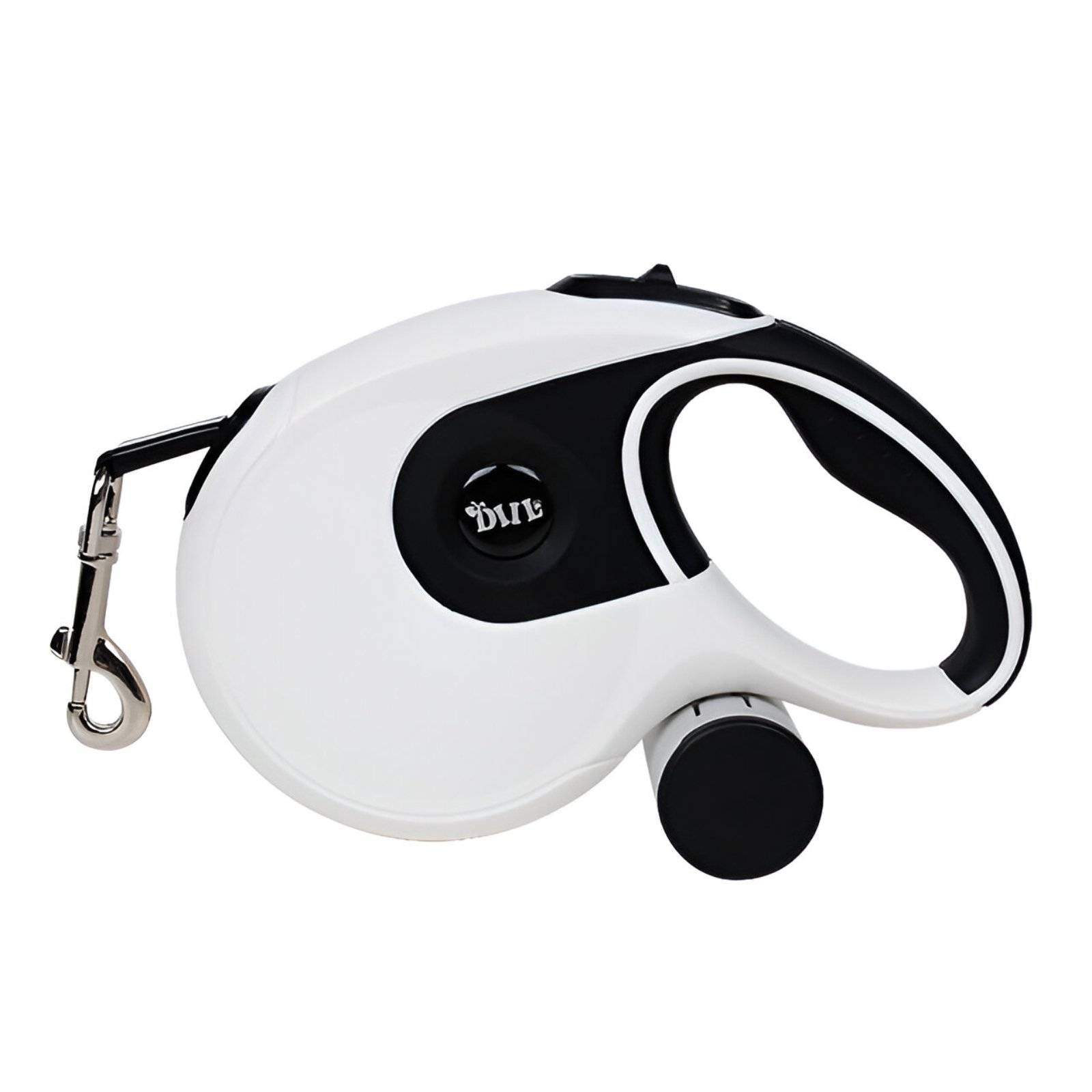 Retractable 26FT Dog Leash with Poop Bag Holder Beds Best Deals Best Sellers Pets Accessories Walking Supplies Color: White Size: 8M Retractable 26FT Dog Leash with Poop Bag Holder Color: White Size: 8M